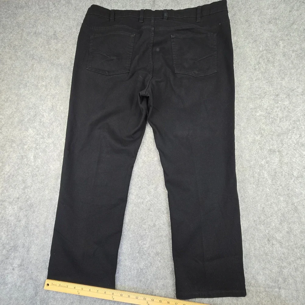 True Nation Pants Mens 46/30 Black Athletic‎ Fit Stretch Cotton Casual 5-Pocket